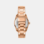 Women Quartz Rose Gold Dial Multi-Function Stainless Steel Watch DK1L109M0055