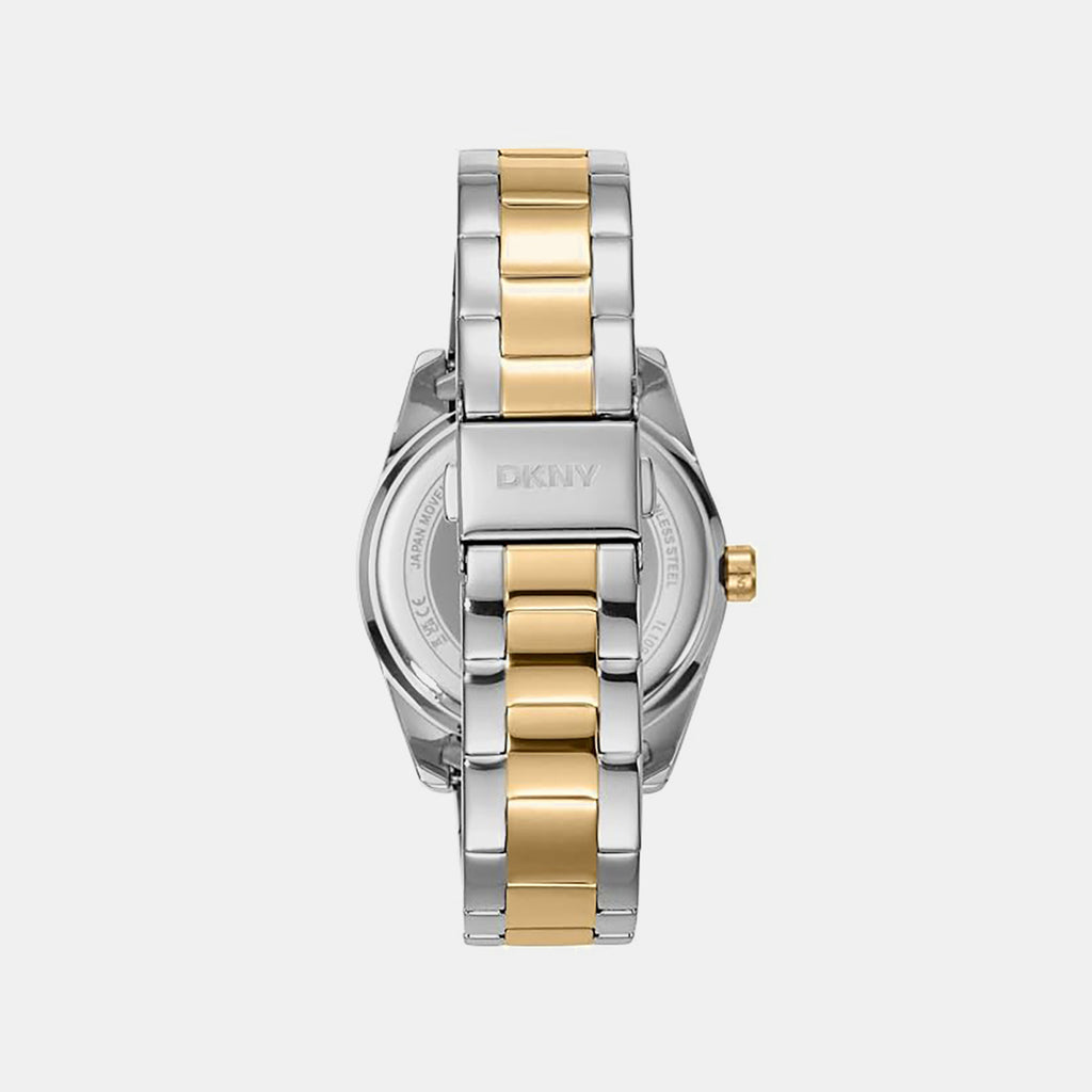 Women Quartz Silver Dial Multifunction Stainless Steel Watch DK1L109M0065