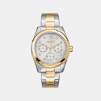 Women Quartz Silver Dial Multifunction Stainless Steel Watch DK1L109M0065