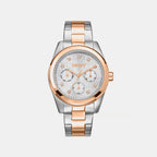 Women Quartz Silver Dial Multifunction Stainless Steel Watch DK1L109M0085