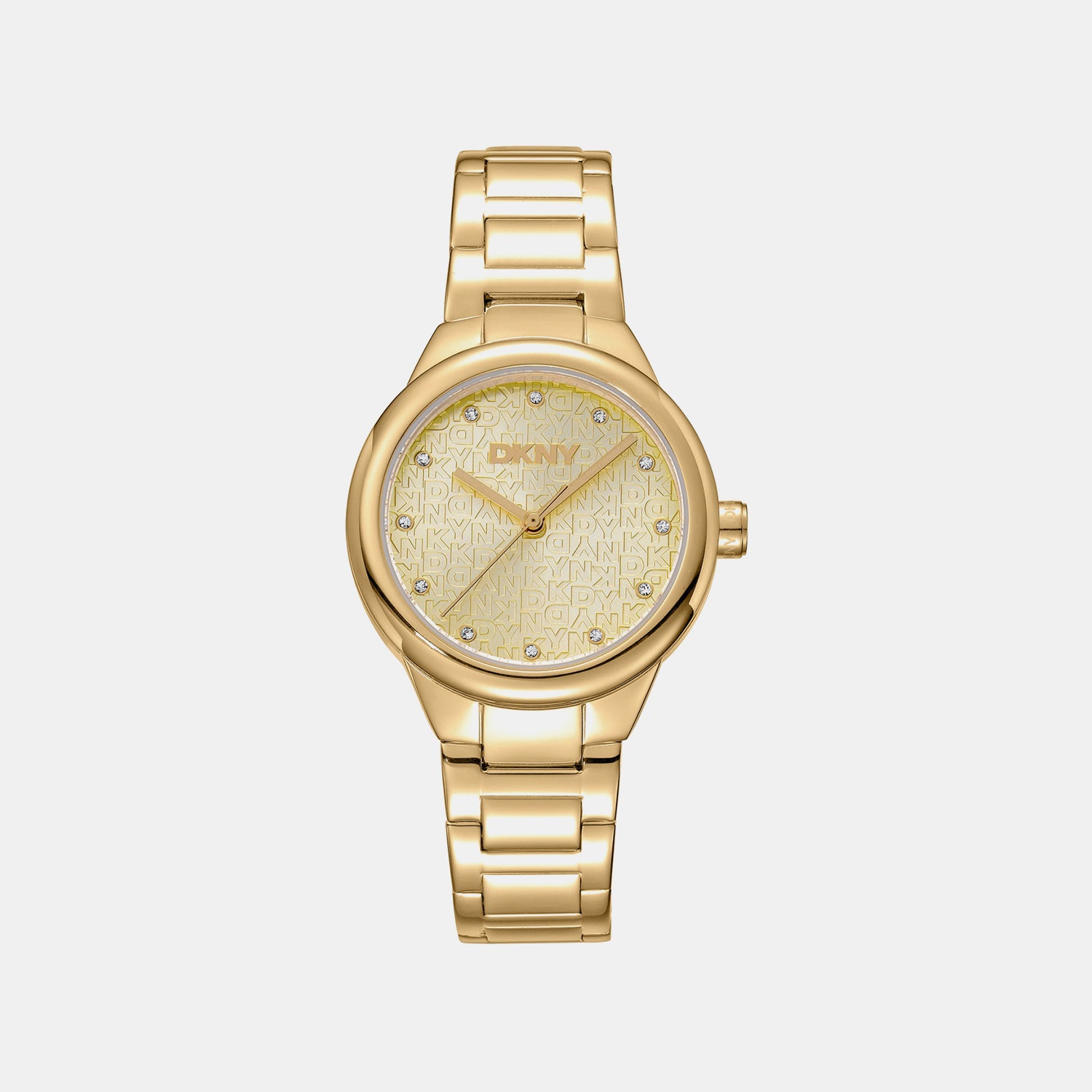 Everyday Women Quartz Champagne Dial Analog Stainless Steel Watch DK1L110M0055