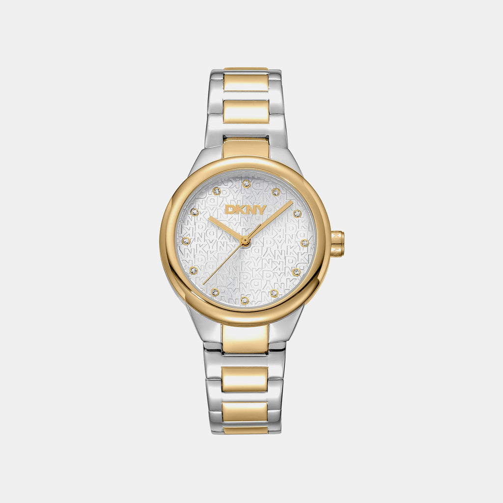 Everyday Women Quartz Silver Dial Analog Stainless Steel Watch DK1L110M0075