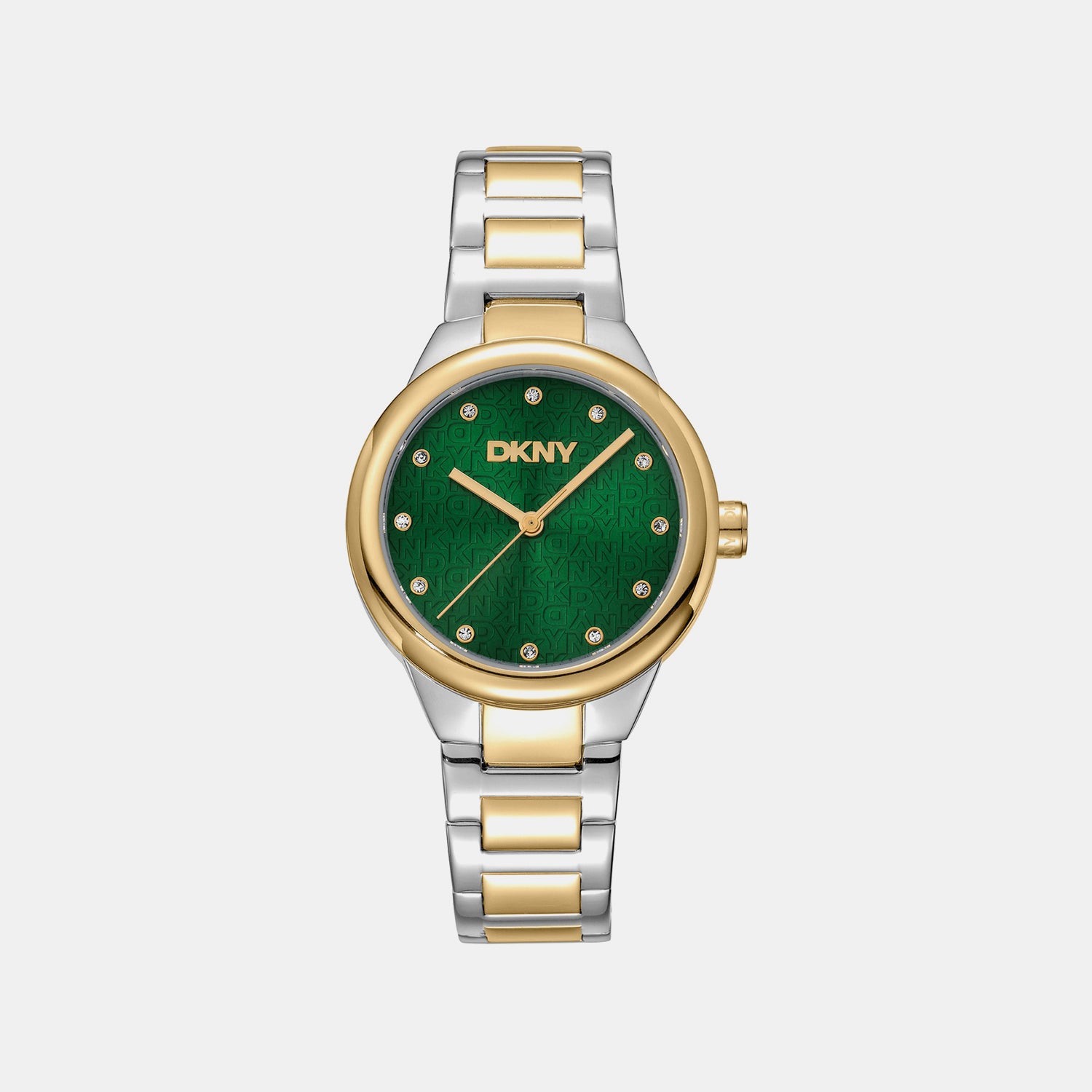 Everyday Women Quartz Green Dial Analog Stainless Steel Watch DK1L110M0085