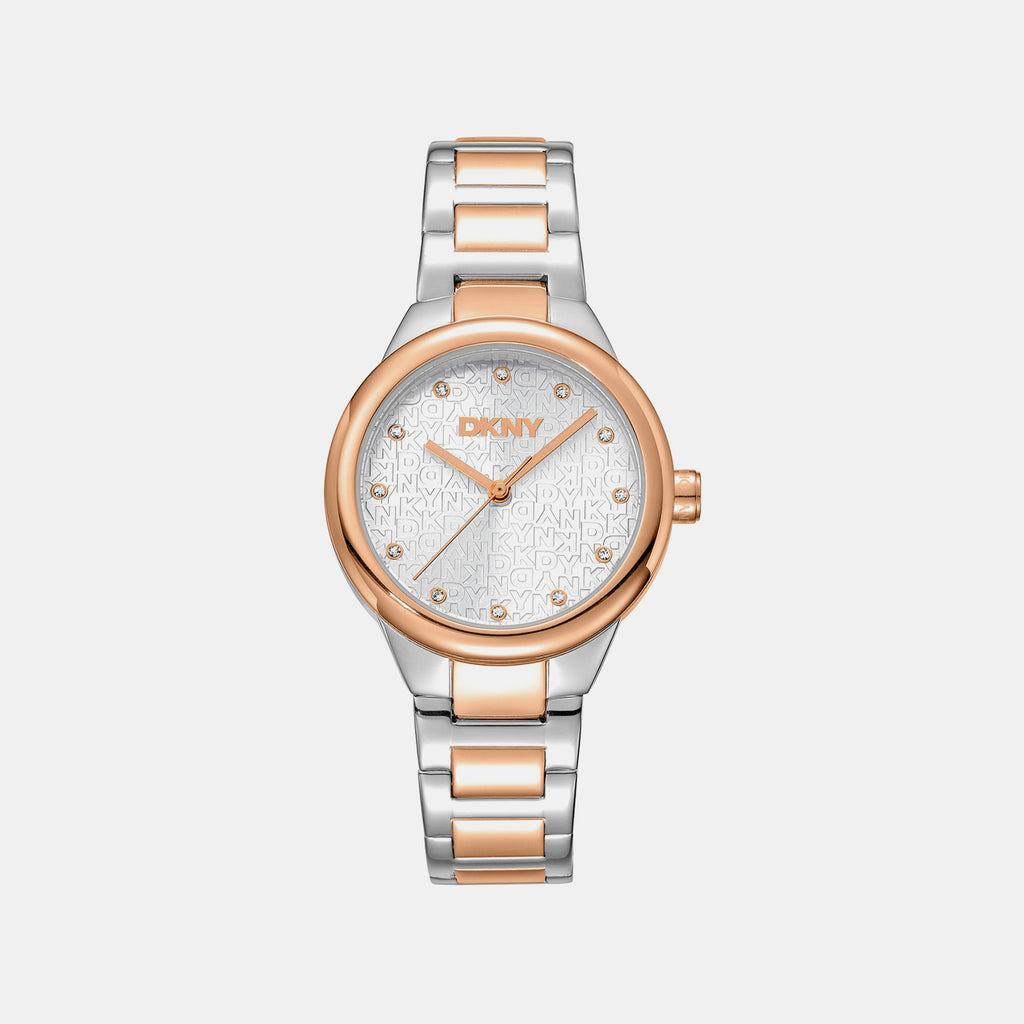 Everyday Women Quartz Silver Dial Analog Stainless Steel Watch DK1L110M0095