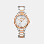 Everyday Women Quartz Silver Dial Analog Stainless Steel Watch DK1L110M0095