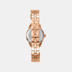 Women Quartz Rose Gold Dial Analog Stainless Steel Watch DK1L113M0255