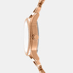 Women Quartz Rose Gold Dial Analog Stainless Steel Watch DK1L113M0255