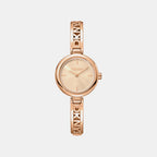 Logo Women Quartz Rose Gold Dial Analog Stainless Steel Watch DK1L115M0055