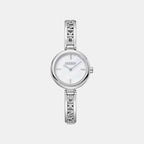 Logo Women Quartz Mother Of Pearl Dial Analog Stainless Steel Watch DK1L115M0215