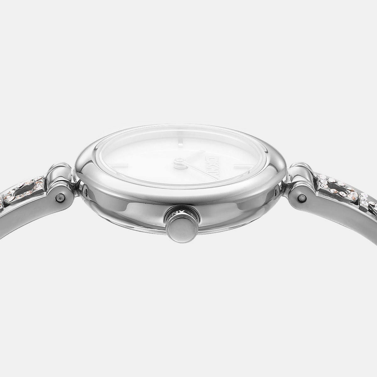 Logo Women Quartz Mother Of Pearl Dial Analog Stainless Steel Watch DK1L115M0215