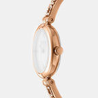 Logo Women Quartz Mother Of Pearl Dial Analog Stainless Steel Watch DK1L115M0235