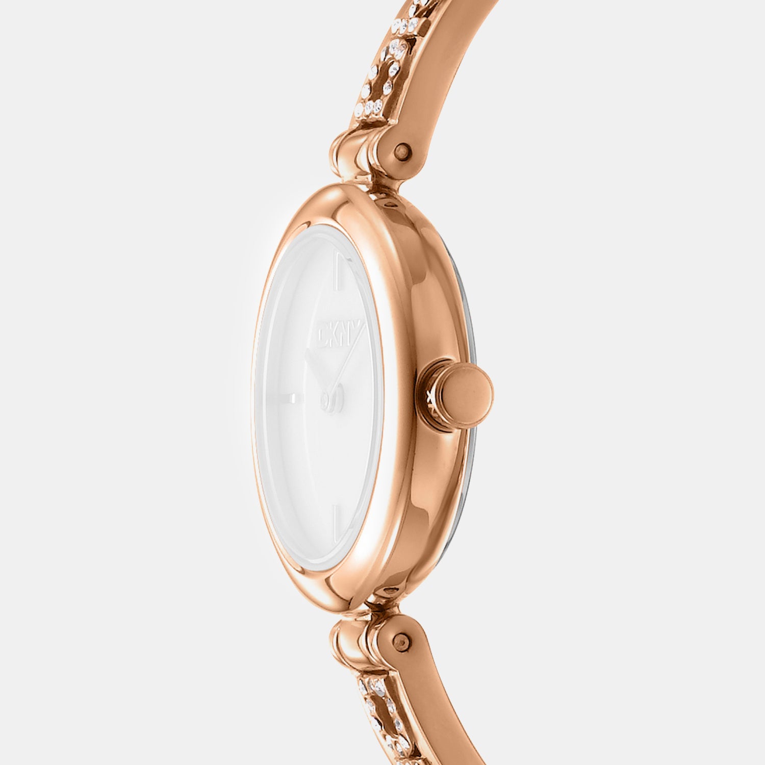 Logo Women Quartz Mother Of Pearl Dial Analog Stainless Steel Watch DK1L115M0235