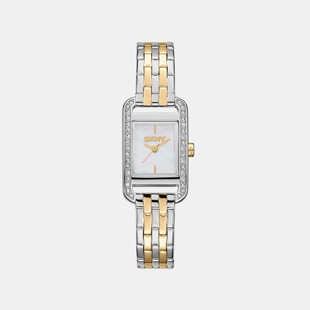 Women Quartz Mother Of Pearl Dial Analog Stainless Steel Watch DK1L117M0065