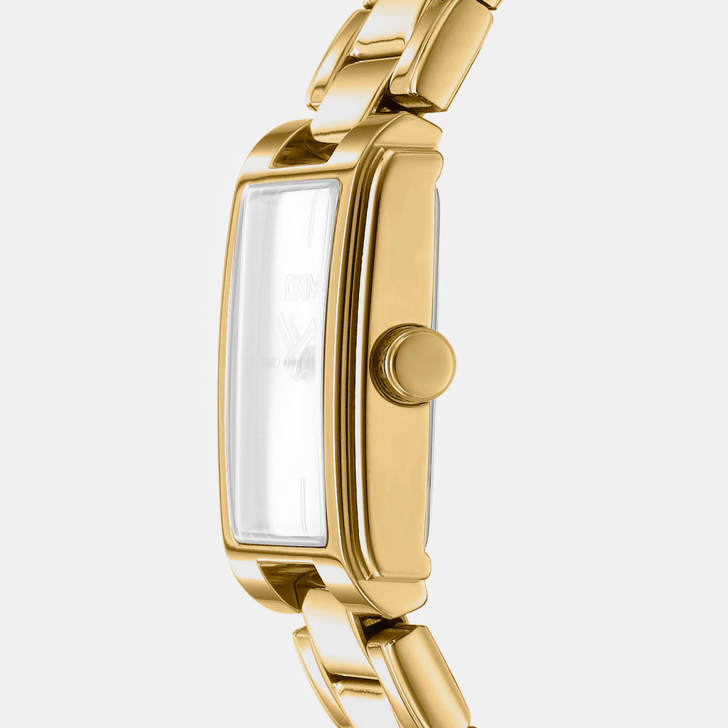 Everyday Women Quartz Champagne Dial Analog Stainless Steel Watch DK1L121M0065