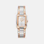 Everyday Women Quartz Silver Dial Analog Stainless Steel Watch DK1L121M0095