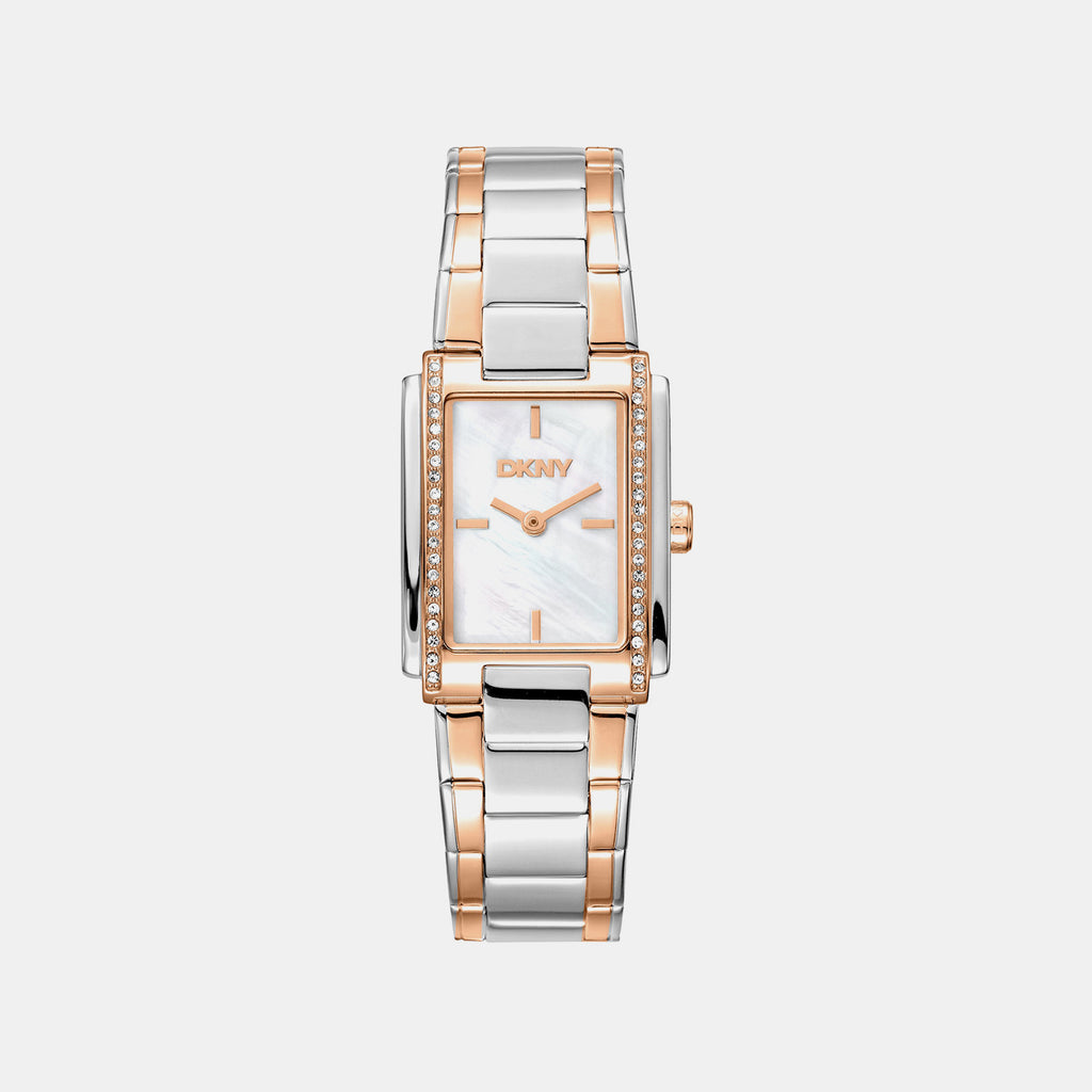 Evening Women Quartz Mother Of Pearl Dial Analog Stainless Steel Watch DK1L122M0085