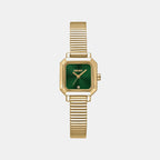 Everyday Women Quartz Green Dial Analog Stainless Steel Watch DK1L123M0045