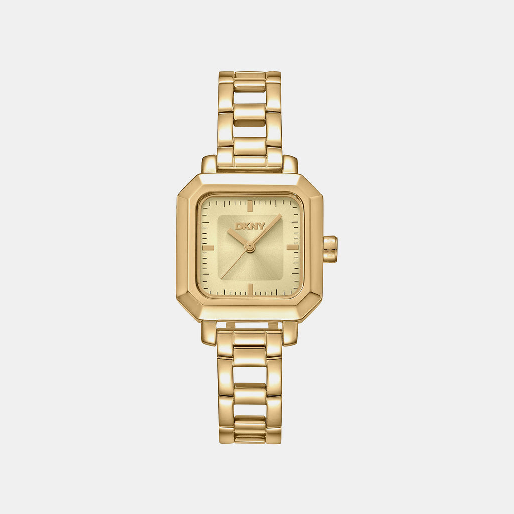 Urban Women Quartz Champagne Dial Analog Stainless Steel Watch DK1L124M0035
