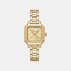 Urban Women Quartz Champagne Dial Analog Stainless Steel Watch DK1L124M0035
