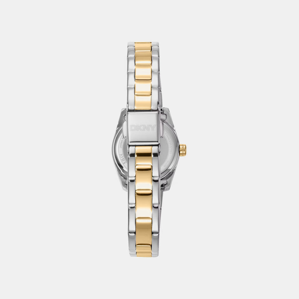 Women Quartz Gold Dial Analog Stainless Steel Watch DK1L125M0045
