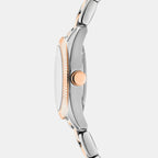 Flute Women Quartz Rose Gold Dial Analog Stainless Steel Watch DK1L125M0065