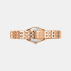 Logo Women Quartz Rose Gold Dial Analog Stainless Steel Watch DK1L126M0065