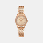 Logo Women Quartz Rose Gold Dial Analog Stainless Steel Watch DK1L126M0065