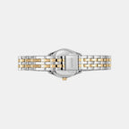 Logo Women Quartz Champagne Dial Analog Stainless Steel Watch DK1L126M0085