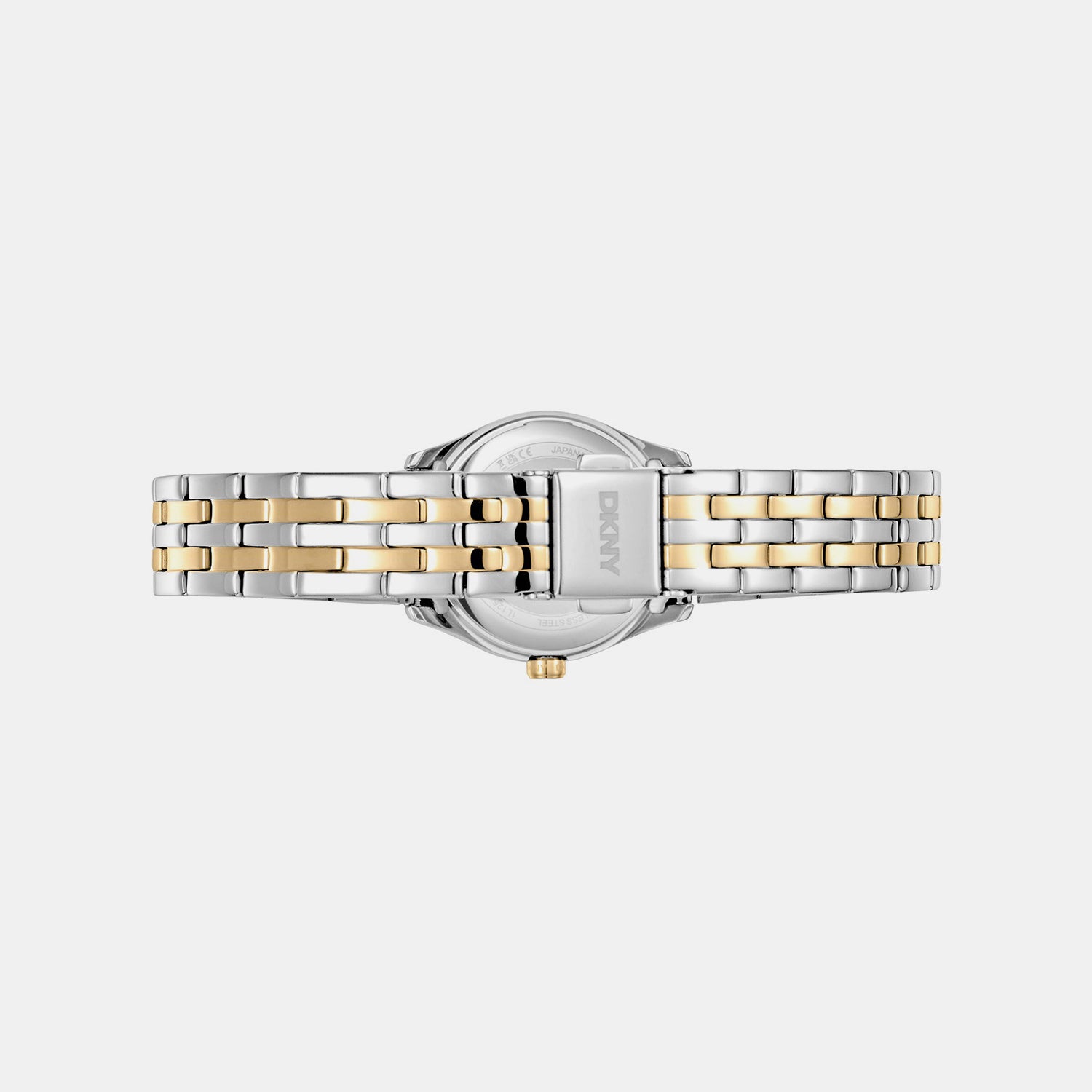 Logo Women Quartz Champagne Dial Analog Stainless Steel Watch DK1L126M0085