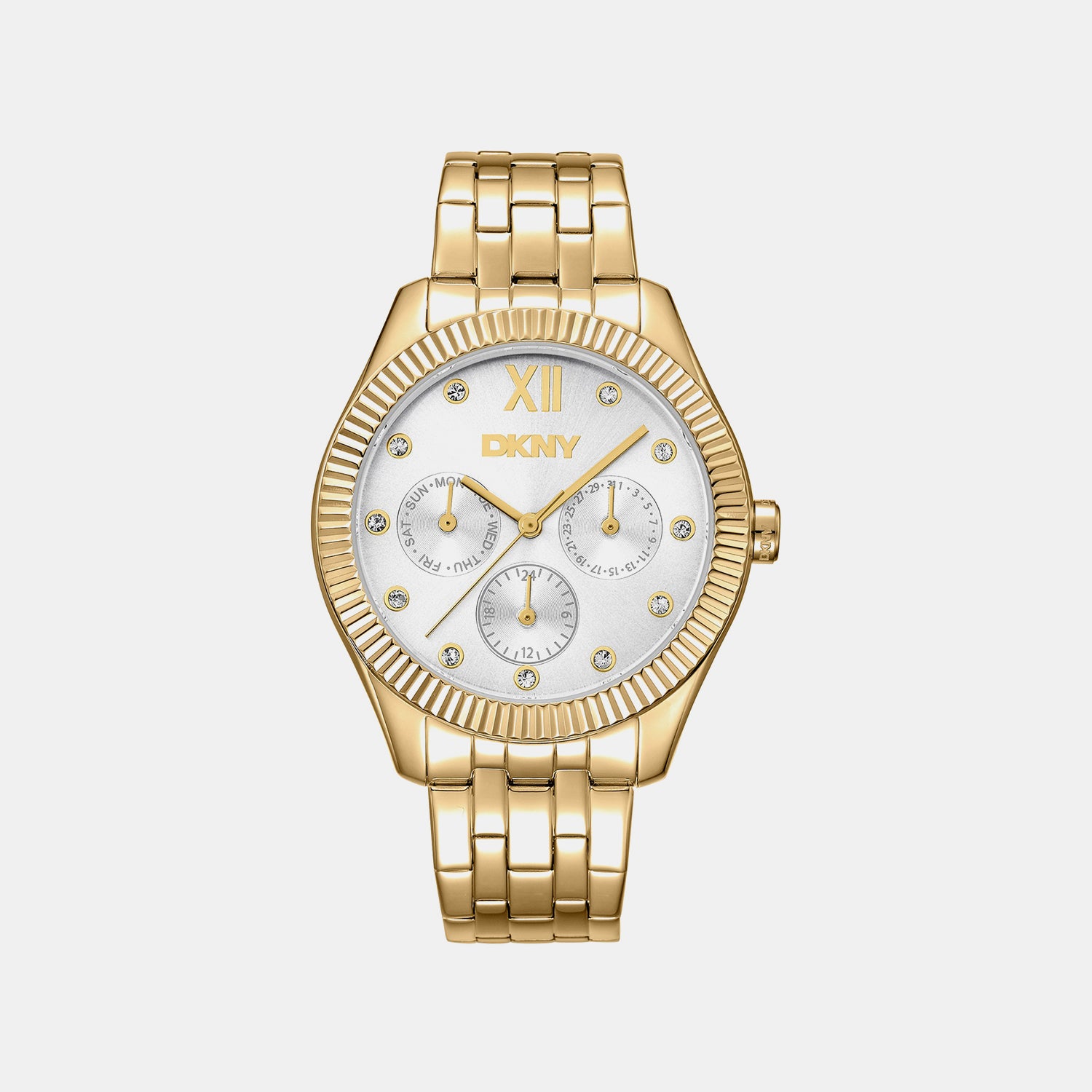 Everyday Women Quartz Silver Dial Analog Stainless Steel Watch DK1L128M0065