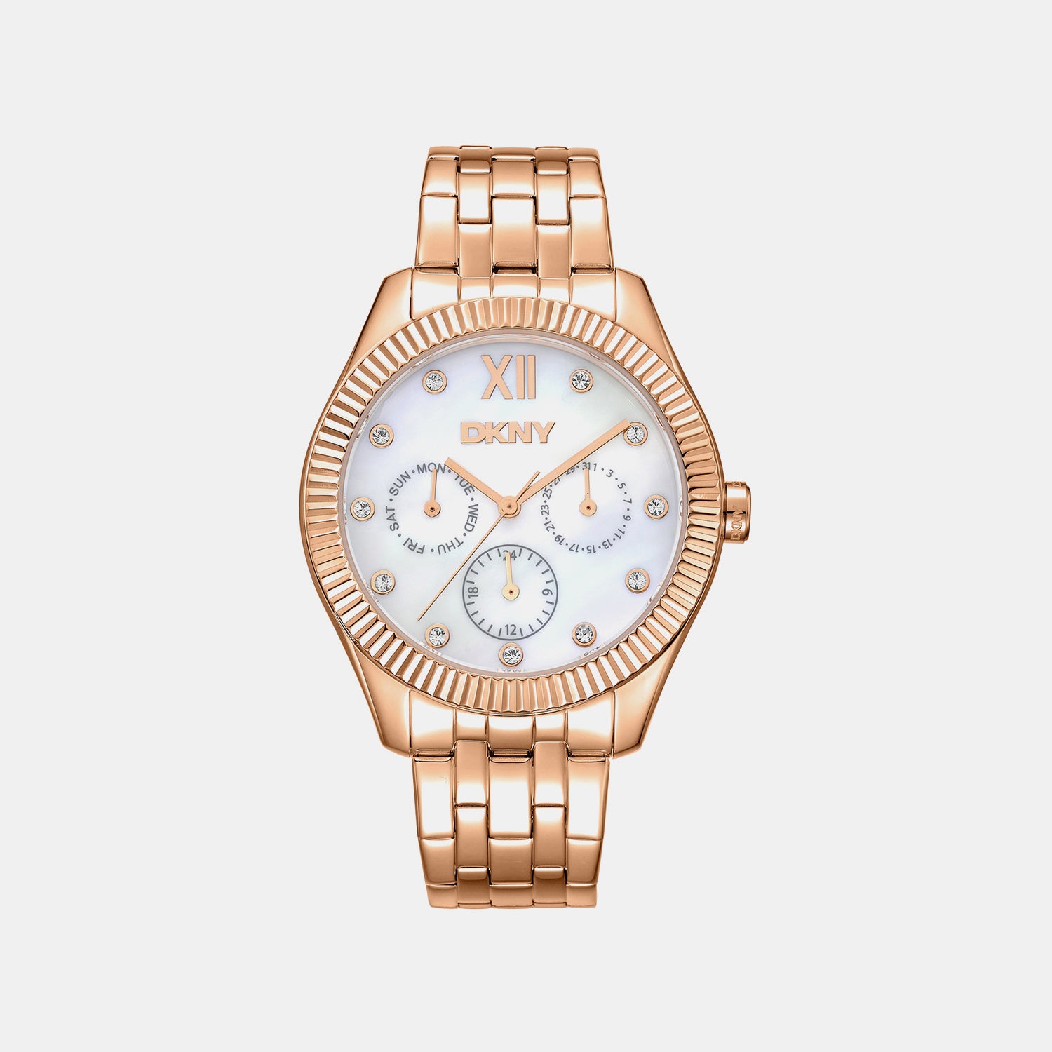 Everyday Women Quartz Mother Of Pearl Dial Analog Stainless Steel Watch DK1L128M0075