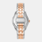Everyday Women Quartz Silver Dial Analog Stainless Steel Watch DK1L128M0095