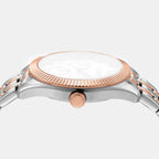 Everyday Women Quartz Silver Dial Analog Stainless Steel Watch DK1L128M0095