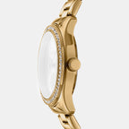 Evening Women Quartz Champagne Dial Multi-Function Stainless Steel Watch DK1L129M0055