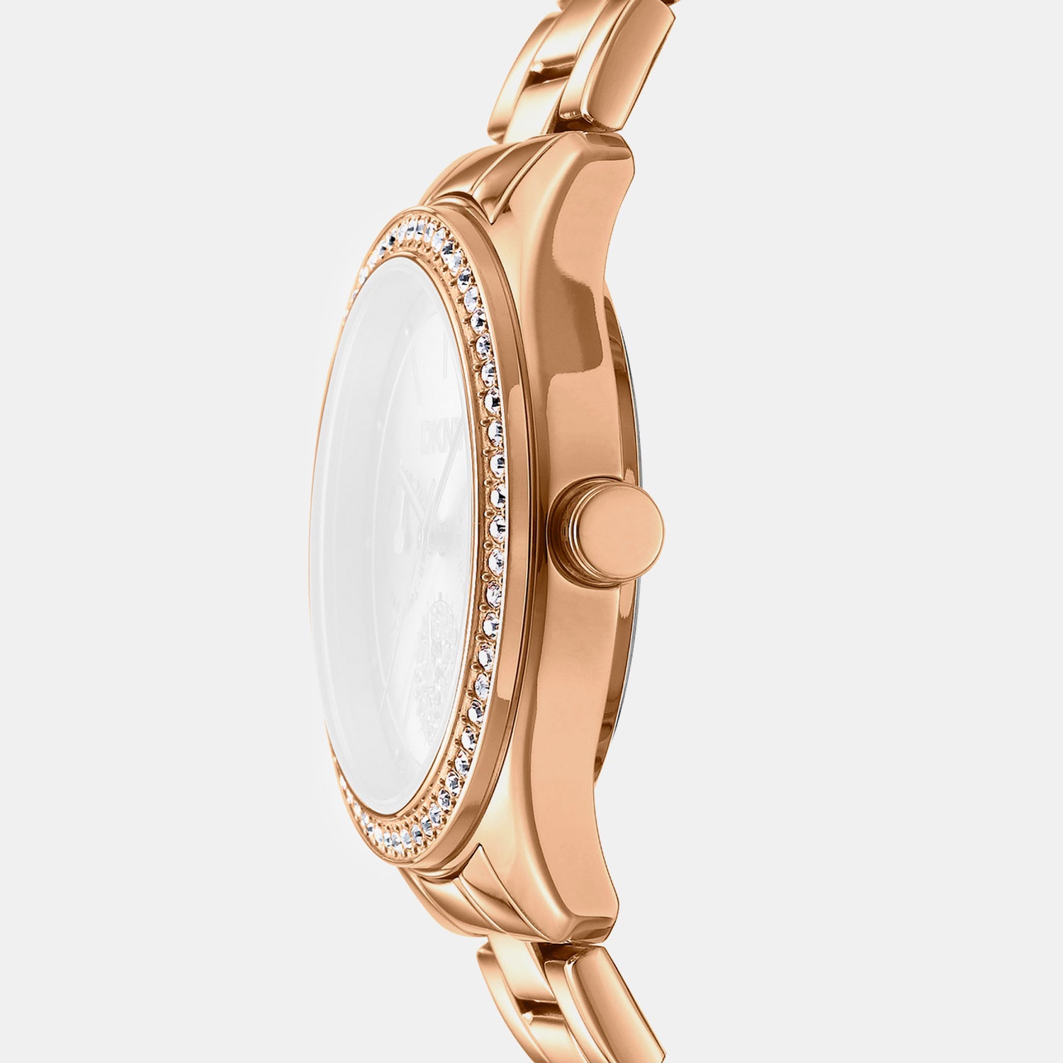 Evening Women Quartz Rose Gold Dial Multi-Function Stainless Steel Watch DK1L129M0065