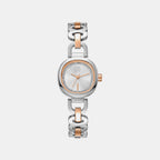 Everyday Women Quartz Silver Dial Analog Stainless Steel Watch DK1L139M0075