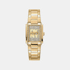 Logo Women Quartz Silver Dial Analog Stainless Steel Watch DK1L140M0025