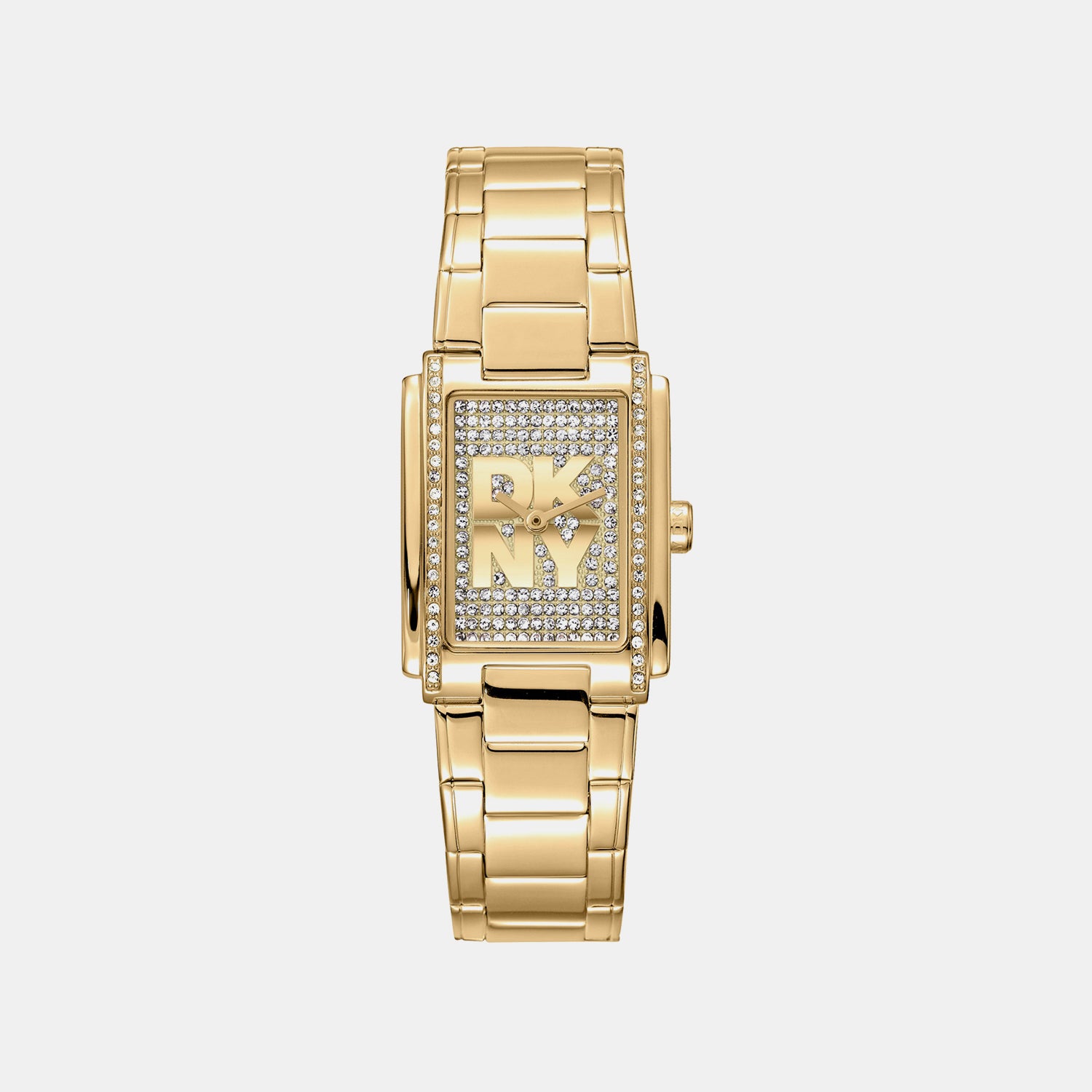 Logo Women Quartz Silver Dial Analog Stainless Steel Watch DK1L140M0025