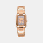 Logo Women Quartz Silver Dial Analog Stainless Steel Watch DK1L140M0035
