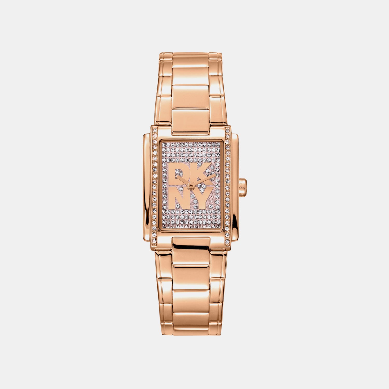 Logo Women Quartz Silver Dial Analog Stainless Steel Watch DK1L140M0035