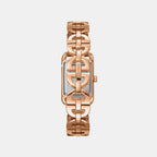 Women Quartz Rose Gold Dial Analog Stainless Steel Watch DK1L142M0245