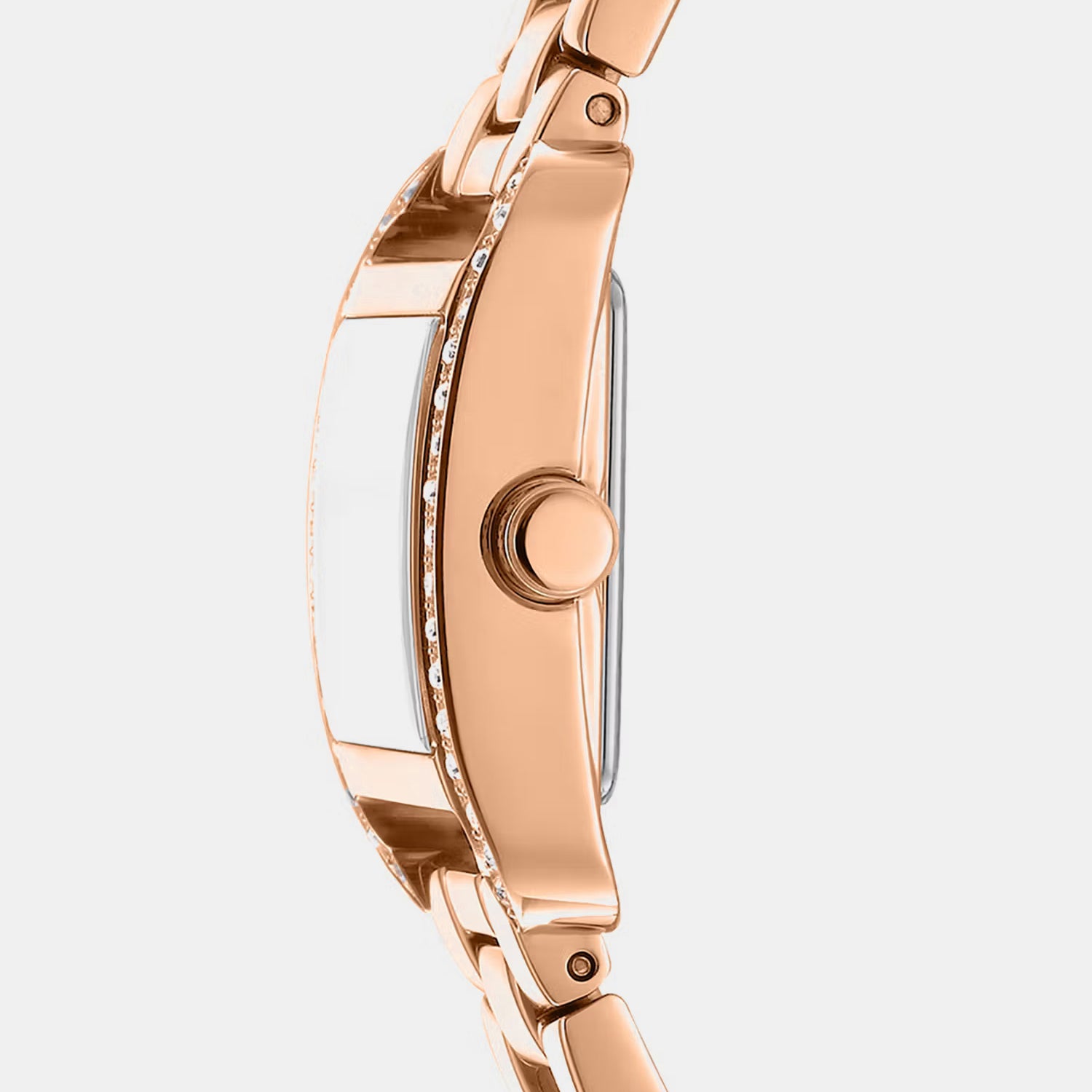 Women Quartz Rose Gold Dial Analog Stainless Steel Watch DK1L143M0045