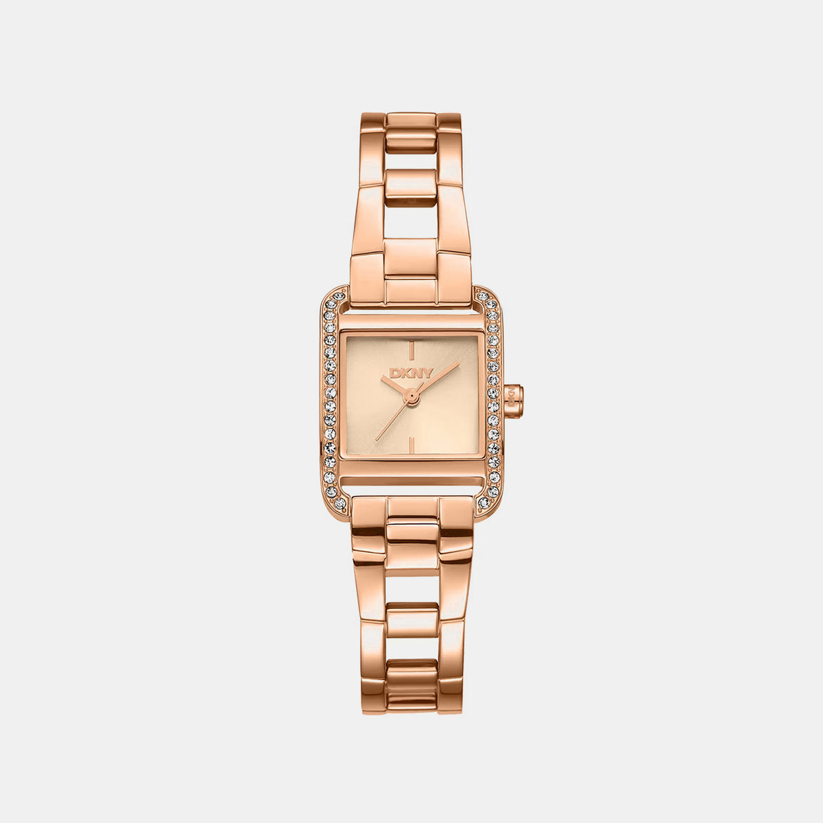 Women Quartz Rose Gold Dial Analog Stainless Steel Watch DK1L143M0045