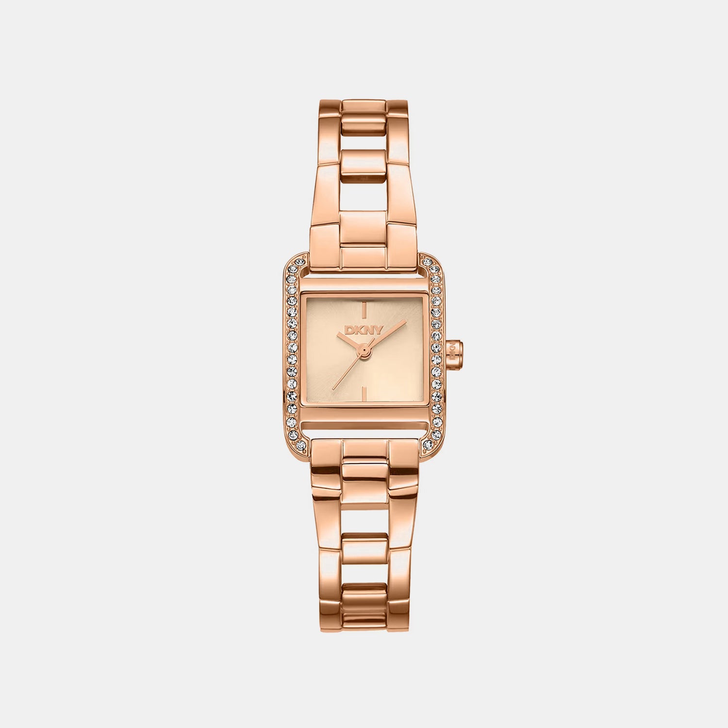 Women Quartz Rose Gold Dial Analog Stainless Steel Watch DK1L143M0045