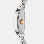 Women Quartz Silver Dial Analog Stainless Steel Watch DK1L143M0075