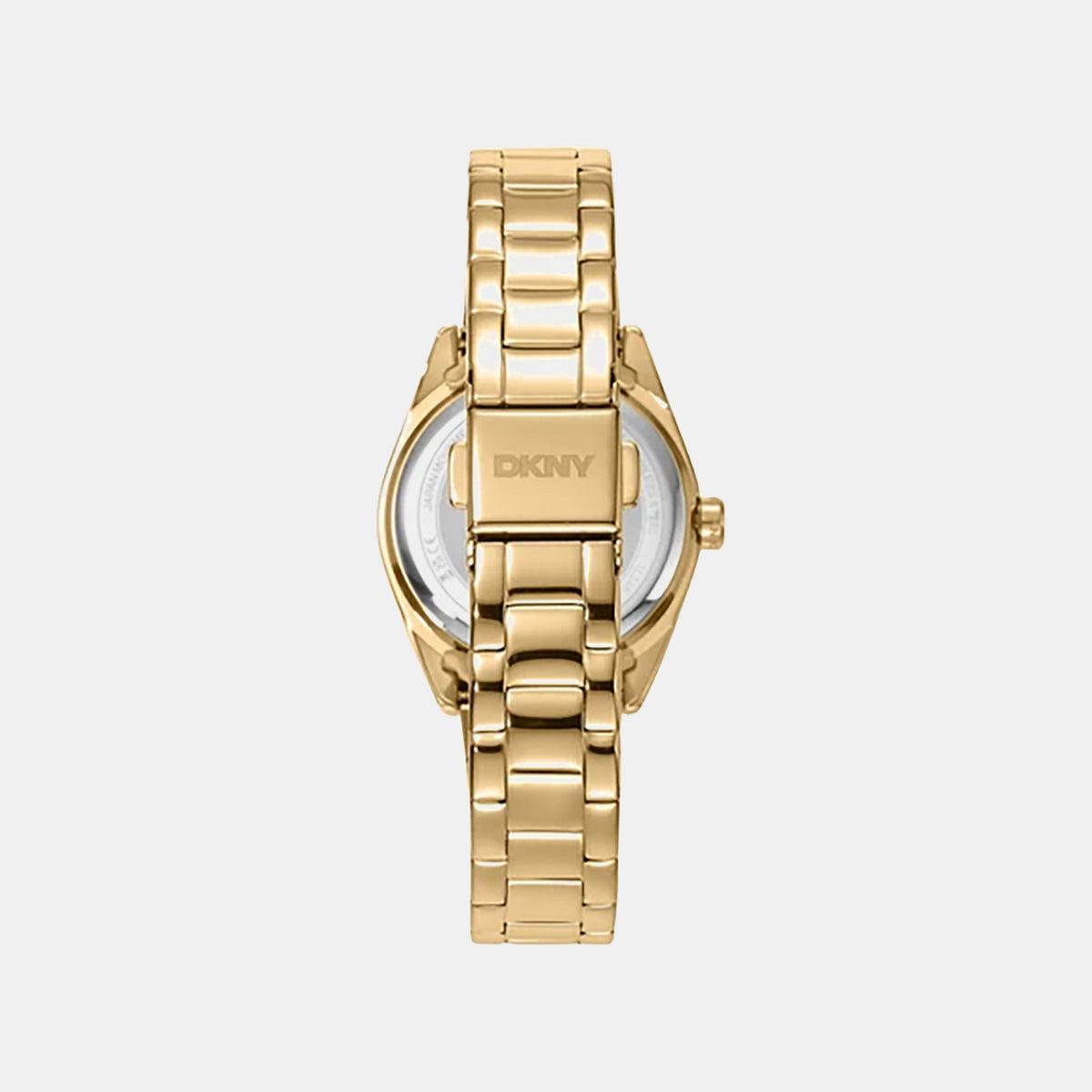 Logo Classic Women Quartz Gold Dial Analog Stainless Steel Watch DK1L145M0055