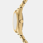 Logo Classic Women Quartz Gold Dial Analog Stainless Steel Watch DK1L145M0055
