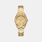 Logo Classic Women Quartz Gold Dial Analog Stainless Steel Watch DK1L145M0055