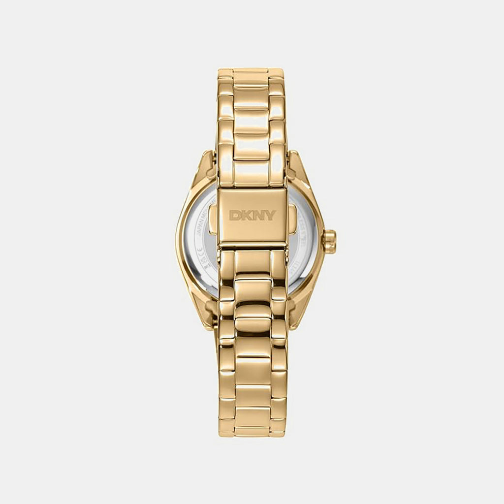 Logo Classic Women Quartz Green Dial Analog Stainless Steel Watch DK1L145M0065