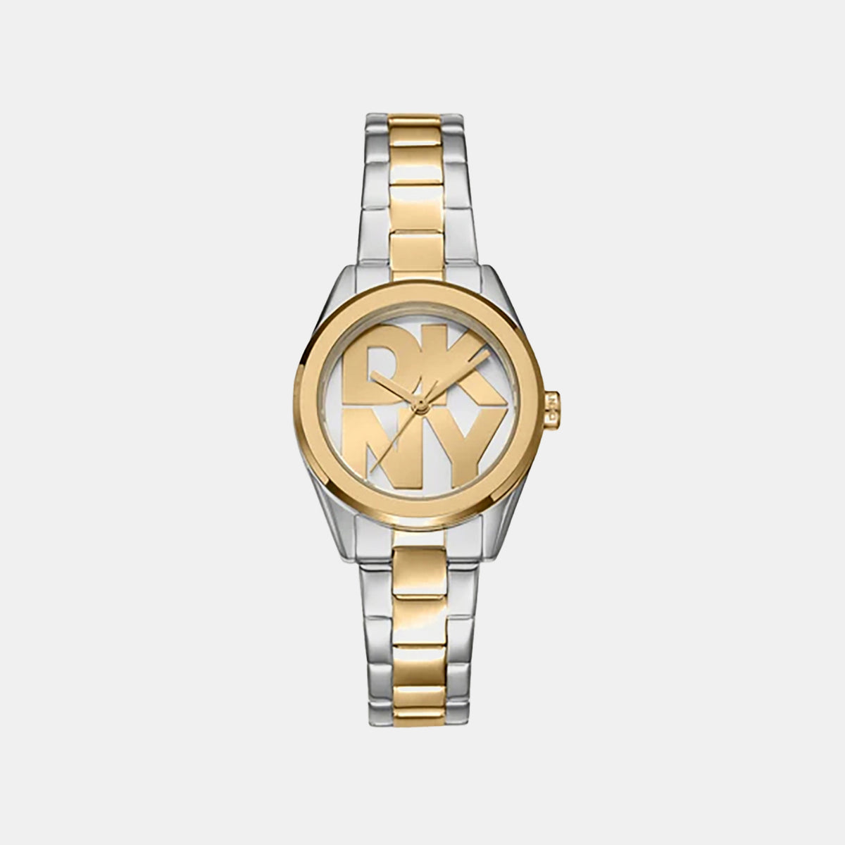 Logo Classic Women Quartz Silver Dial Analog Stainless Steel Watch DK1L145M0095
